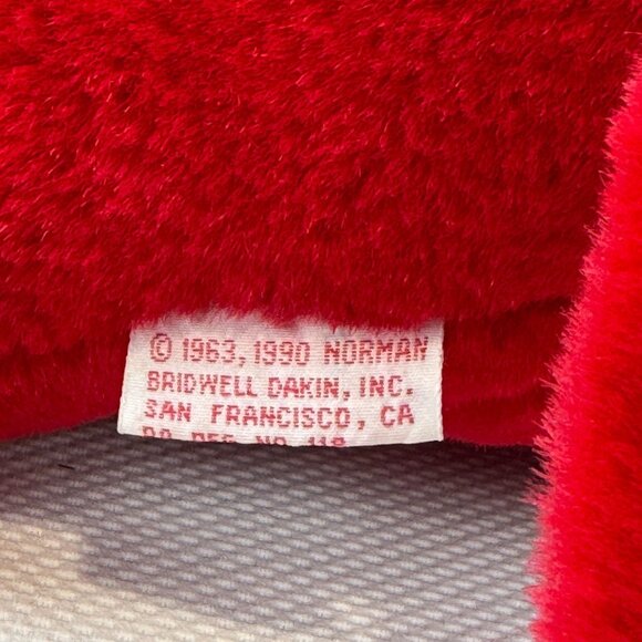 Vintage Clifford The Big Red Dog Plush 1990 Norman Bridwell Dakin 13" Soft Toy - Picture 8 of 16